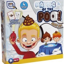 Games Hub Kinder Kaartspel - Master Of The Poo - Geschikt Voor 2 Tot 4 Spelers Vanaf 5 Jaar - Kerstcadeau Sinterklaas Schoencadeautje