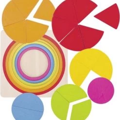 Goki Puzzel Cirkel Hout 12 X 12 Cm 21-delig -kinderspellen Winkel 550x600