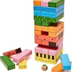 KIDOKI By Kikkerland Kikkerland KIDOKI Stack A Bug Wooden Balance Game - Houd De Toren In Balans