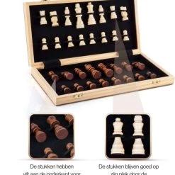Allerion? Allerion Luxe Schaak Set - 100% Hout - 38cm X 38cm - In Opbergkoffer - Inclusief 2 Extra Dames En Instructieboekje 20 Allerion? Allerion Luxe Schaak Set - 100% Hout - 38cm X 38cm - In Opbergkoffer - Inclusief 2 Extra Dames En Instructieboekje -kinderspellen Winkel 550x610 2