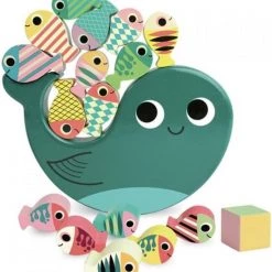 Vilac Houten Evenwichtsspel Walvis Van Kunstenares Ingela P. Arrhenius.