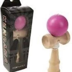 Merkloos Kendama Behendigheidsspel Hout 15x5x4cm Roze