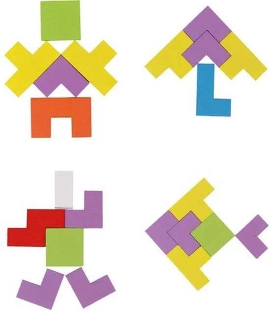 IsoTrade Tetris Legpuzzel Van Hout | Educatief | 5 IsoTrade Tetris Legpuzzel Van Hout | Educatief | - Afbeelding 5