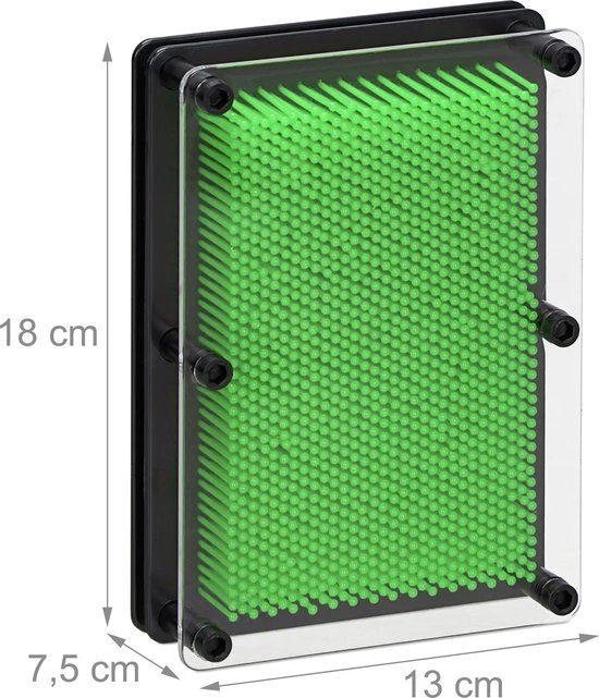 Relaxdays Pin Art 3D - Spijkerspel - Gekleurde Pinnen - 3D-afdrukken - Pinpression - Groen 4 Relaxdays Pin Art 3D - Spijkerspel - Gekleurde Pinnen - 3D-afdrukken - Pinpression - Groen - Afbeelding 4