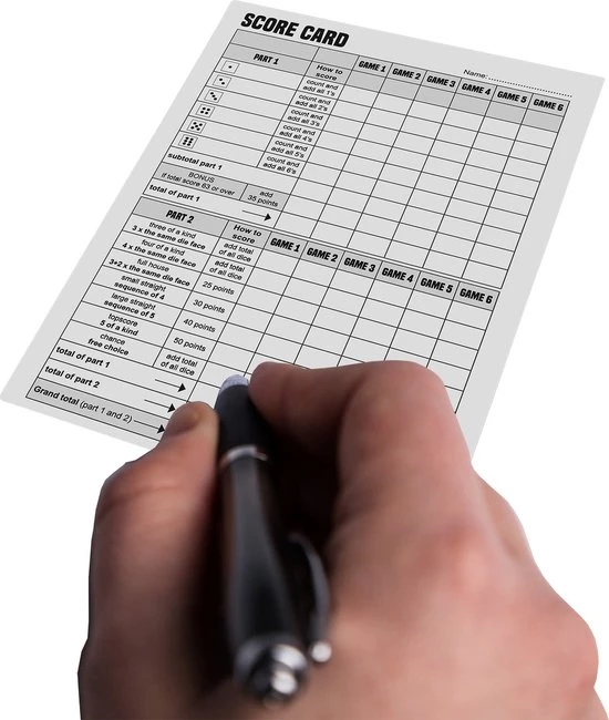 Clown Games Clown Scoreblok 50 Vel Blk 4 Clown Games Clown Scoreblok 50 Vel Blk - Afbeelding 4