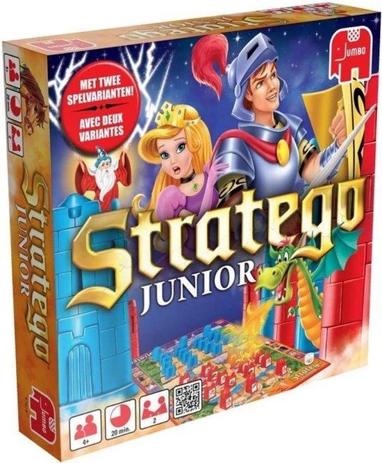 Hasbro Spellenbundel - 2 Stuks - Stratego Junior & Monopoly Junior 2 Hasbro Spellenbundel - 2 Stuks - Stratego Junior & Monopoly Junior - Afbeelding 2