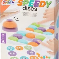 Merkloos Speedy Discs Snelle Schijven Spel - Multicolor - Kunststof / Metaal - Vanaf 8 Jaar - 2 Spelers - Spel - Spelletje - Cadeau - Sinterklaas - Kerst - Reisspel