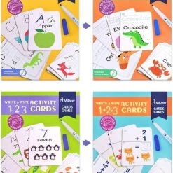 MiDeer Ik Leer Schrijven Woorden & Rekenen (2 Separate Sets) - Engelse Woorden Leren - Herbruikbare Pennen En Kaarten - 2 Verschillende Sets Pennen En Kaarten - Flash Card Voor Vroeg Onderwijs: Ik Leer Engelse Woordjes & Ik Leer Rekenen -kinderspellen Winkel 550x704