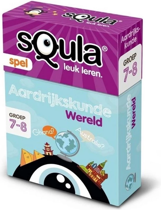 Spellenbundel - Squla - 4 Stuks - Groep 1 T/m 8 - Taal, Spelling, Rekenen & Aardijkskunde 13 Spellenbundel - Squla - 4 Stuks - Groep 1 T/m 8 - Taal, Spelling, Rekenen & Aardijkskunde - Afbeelding 13