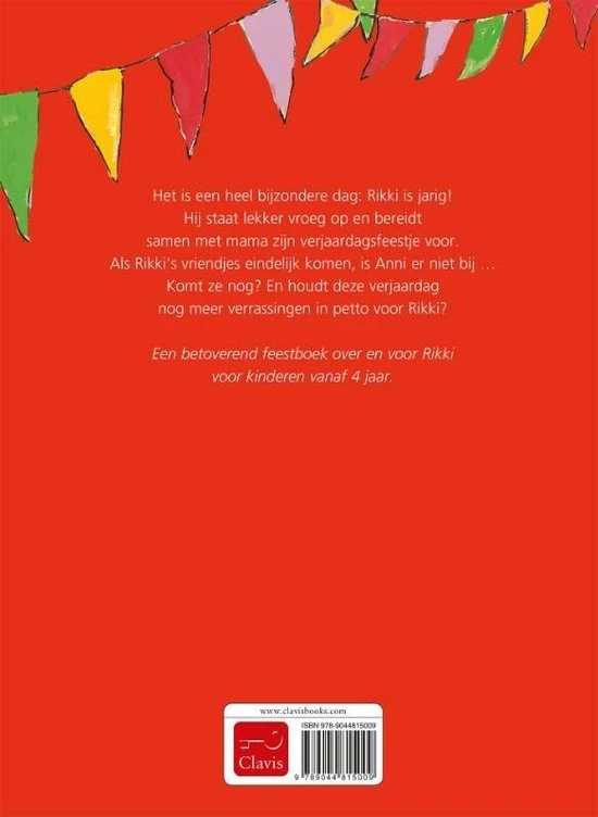 Guido Van Genechten Clavis Rikki Is Jarig. 4+ 4 Guido Van Genechten Clavis Rikki Is Jarig. 4+ - Afbeelding 4