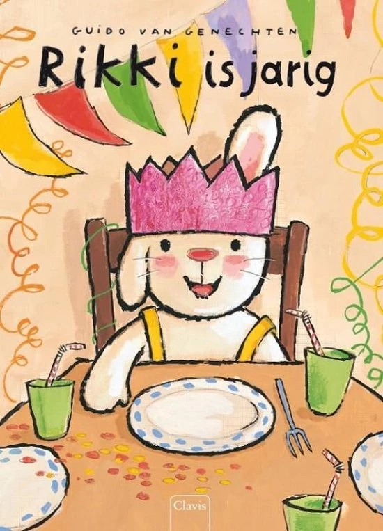 Guido Van Genechten Clavis Rikki Is Jarig. 4+ 2 Guido Van Genechten Clavis Rikki Is Jarig. 4+ - Afbeelding 2