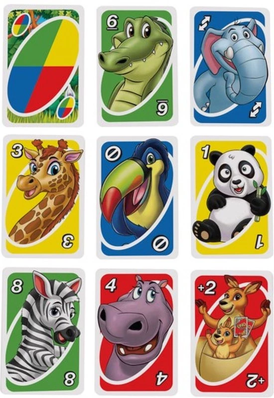 UNO Junior - Mattel Games - Engelstalig Kaartspel 2 UNO Junior - Mattel Games - Engelstalig Kaartspel - Afbeelding 2