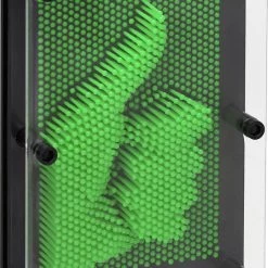 Relaxdays Pin Art 3D - Spijkerspel - Gekleurde Pinnen - 3D-afdrukken - Pinpression - Groen