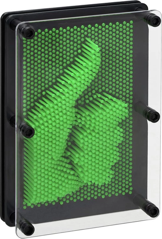 Relaxdays Pin Art 3D - Spijkerspel - Gekleurde Pinnen - 3D-afdrukken - Pinpression - Groen 1 Relaxdays Pin Art 3D - Spijkerspel - Gekleurde Pinnen - 3D-afdrukken - Pinpression - Groen