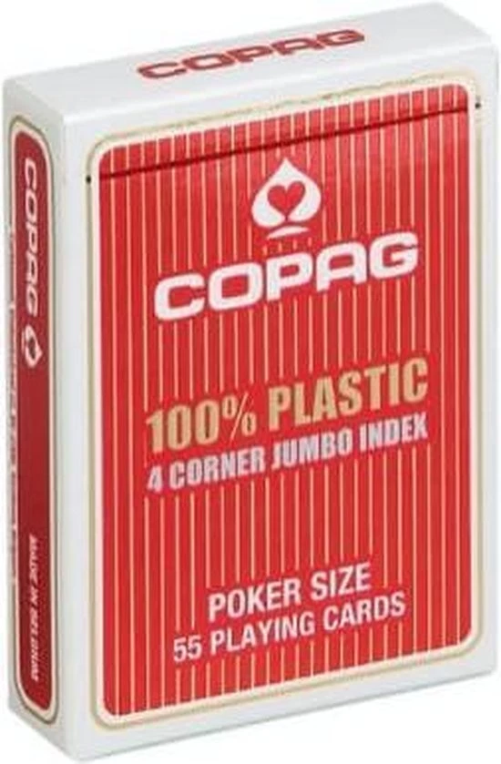 COPAG Poker Speelkaarten Blauw 4 Hoeken 3 COPAG Poker Speelkaarten Blauw 4 Hoeken - Afbeelding 3